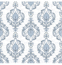 Rococo pattern textures set damask Royalty Free Vector Image
