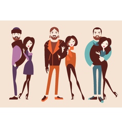 Fashion people vector image