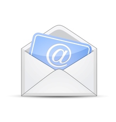 Envelope with card vector image