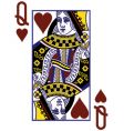 Queenof hearts vector image