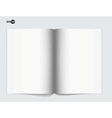 Magazine blank page template for design layout vector image