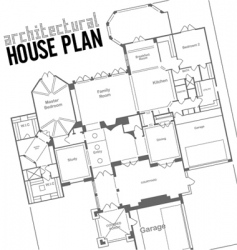 House plan vector image