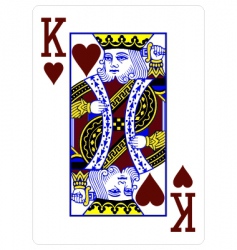 King of hearts vector image