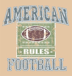 American FOOTBALL Rule vector image