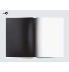 Magazine blank page template for design layout vector image
