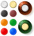 Multicolored bottle cap vector image