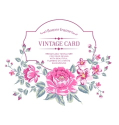Luxurious color peony background vector image