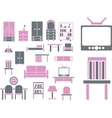 Furniture signs vector image
