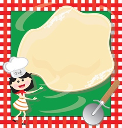 Pizza making birthday vector image