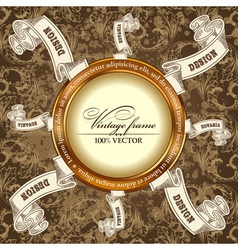 Vintage template Background vector image