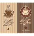 Two coffee vector image