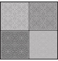 Grey patterns vector image