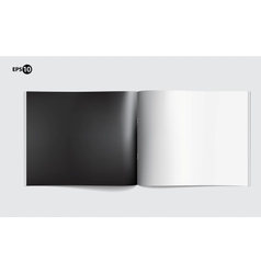 Magazine blank page template for design layout vector image