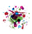 Colorful drops of paint grunge background for your vector image