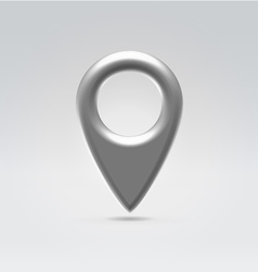 Digital map silver point vector image