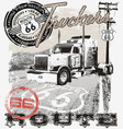 Truck route66 Arizona vector image