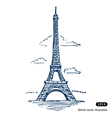 Eiffel tower in Paris vector image