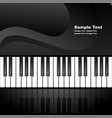 Abstract background with piano keys vector image