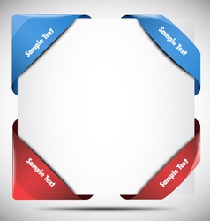 Set of Corner Ribbons vector image
