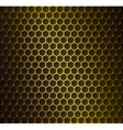 Gold metal grid vector image