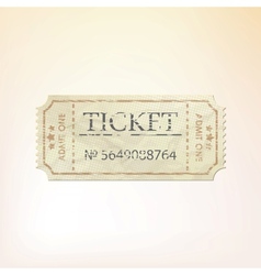 Old vintage paper ticket with number EPS 8 vector image