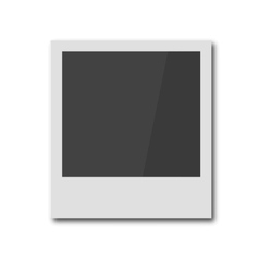Polaroid retro photo frame vector image