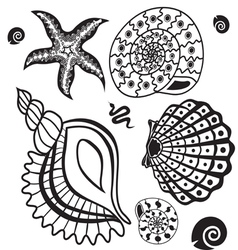 Sea paradise set5 vector image