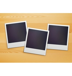 Polaroid photo frames vector image