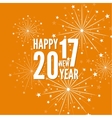 Creative happy new year 2017 vector image
