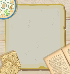 Passover seder meal vector image