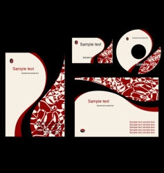 Elements of corporate style vector image