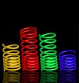 Colour springs vector image