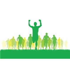 Runners vector image