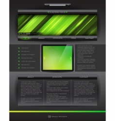 Vector website design template vector image