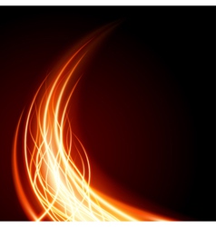 Abstract burning flame vector image