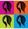 Girls profile in pop-art style vector image