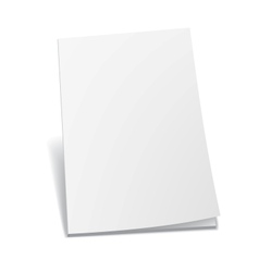 Empty white books vector image