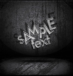 Grungy old typography vector image