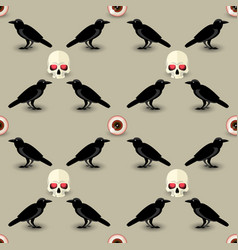 Halloween seamless pattern Royalty Free Vector Image