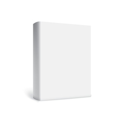 Empty white books vector image
