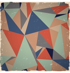 Geometric grunge background vector image