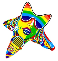 Pop star vector image