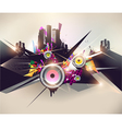 Music urban poster vector image