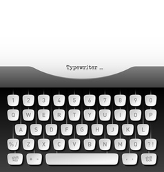 Typewriter vector image