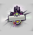 Music urban poster vector image