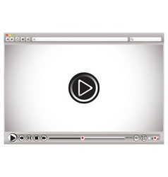 Internet video controls vector image