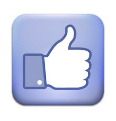 Thumb up button vector image