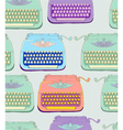 Seamless typewriter vector image