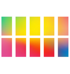Set gradient background for mobile app design Vector Image