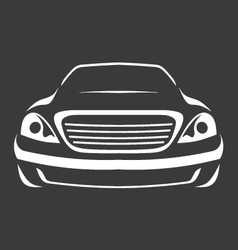 Big car silhouette vector image